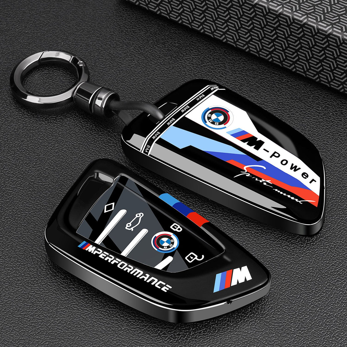BMW Mineral Lime painted key case cover with metal buckle for 3 5 Series X1 X3 X5 i3 smart key