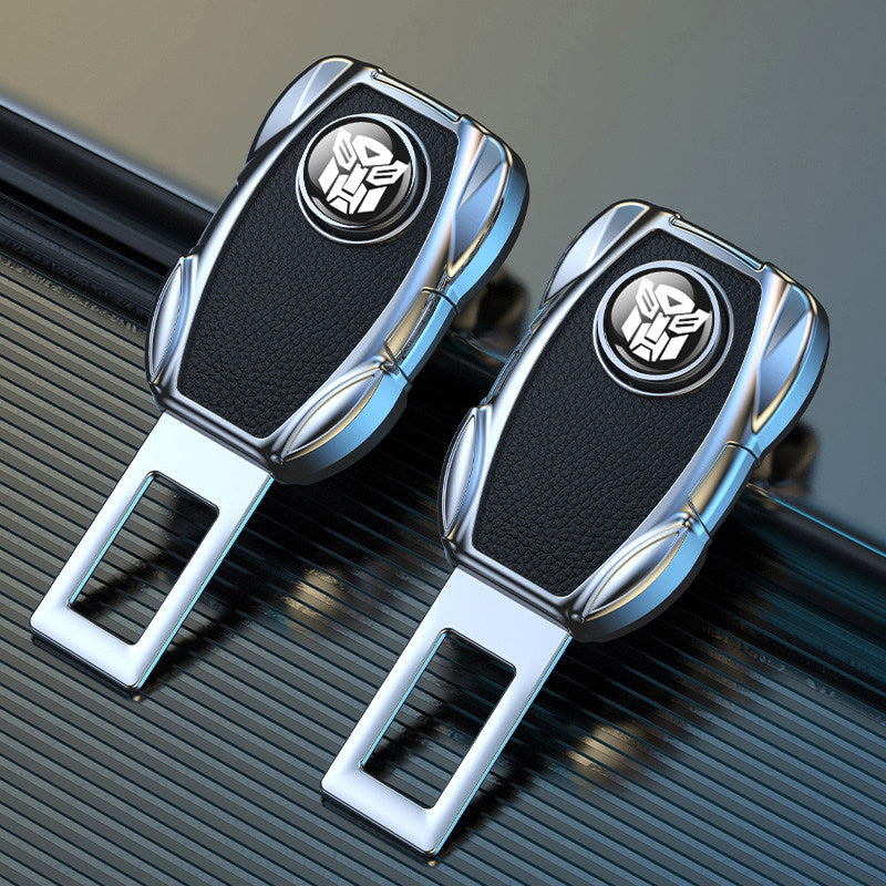 BMW leather grain seat belt buckle extenders, set of two