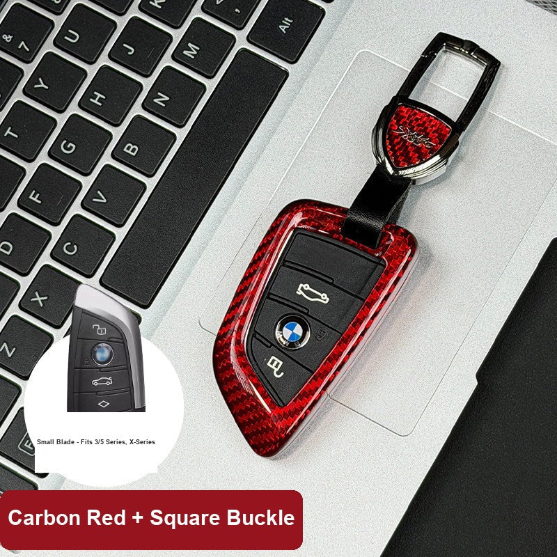 BMW Real Carbon Fiber Blade Key Fob Case - Luxury Protective Cover