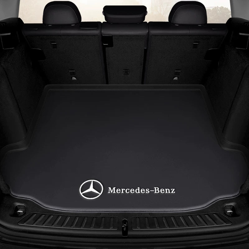 Mercedes-Benz Signature Trunk Liner – Piano Black Raised-Edge Floor Mat