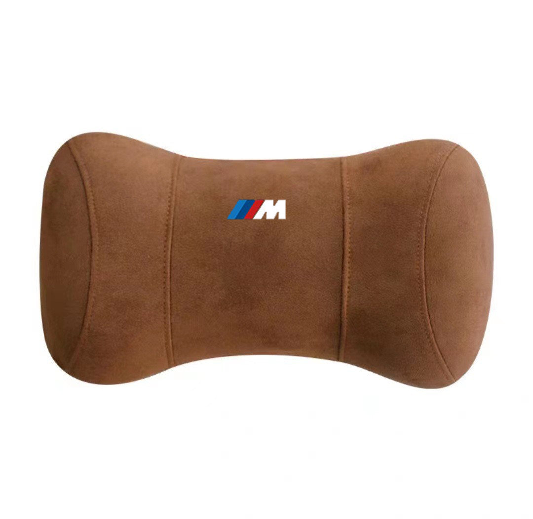 BMW M Performance memory foam headrest cushion in brown