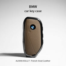 Funda para llave BMW nuevo modelo - Piel de cabra francesa ALRAN con anilla (X1 X3 X5 X7, Serie 5/7, 740Li, i7)
