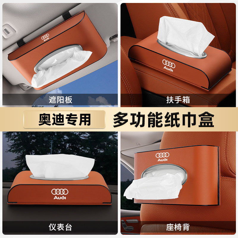 Suitable for Audi S A4LA6LA5Q5LQ7Q3 car tissue box A7A3Q2L car decoration paper drawer box