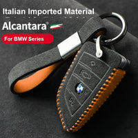 BMW Alcantara nøgleetui - Nøglecover i ruskind