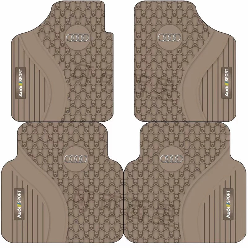Audi Sport all-weather floor mat set – Beige Honeycomb