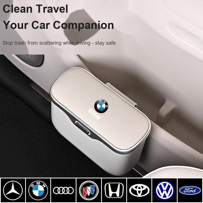 BMW car trash bin compatible with Mercedes, Audi, Honda, Toyota, VW and more vehicles