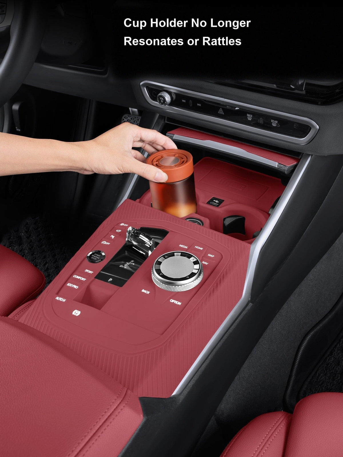 BMW center console silicone pad, multiple fitments and colors