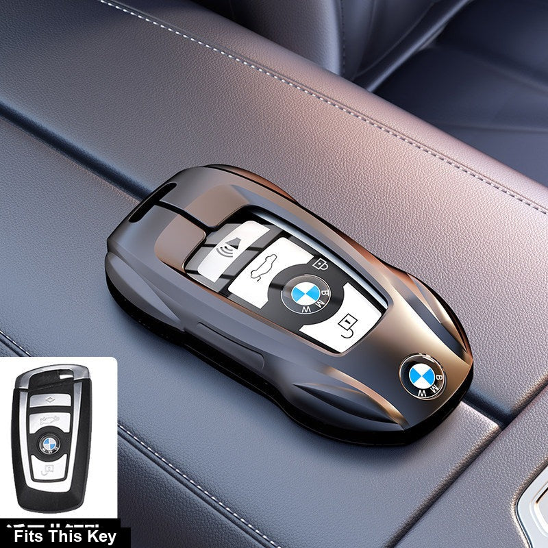 BMW key fob case - Style A Radiant Night Black [Single Shell Without Buckle]