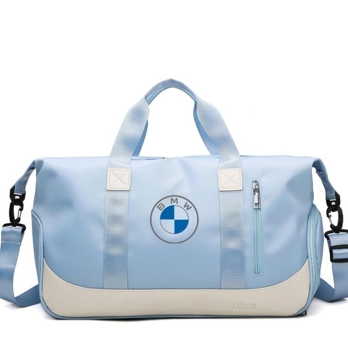 BMW sports travel bag in blue colorway