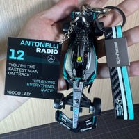 Mercedes-AMG F1 Fan Keychain – Antonelli #12 Radio Collector's Edition