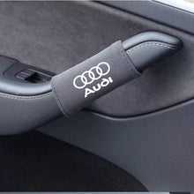 Audi Signature Suede Door Handle Cover – Soft-Touch Padded Grip with Rings Logo