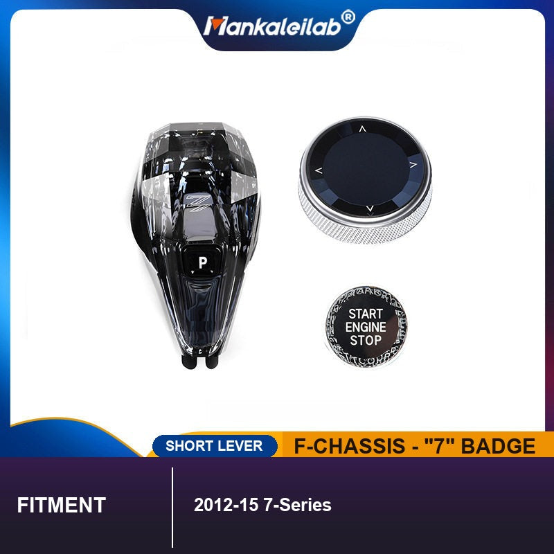 BMW F-Chassis Crystal Gear Knob Set - 7-Series Badge (2012-2015)