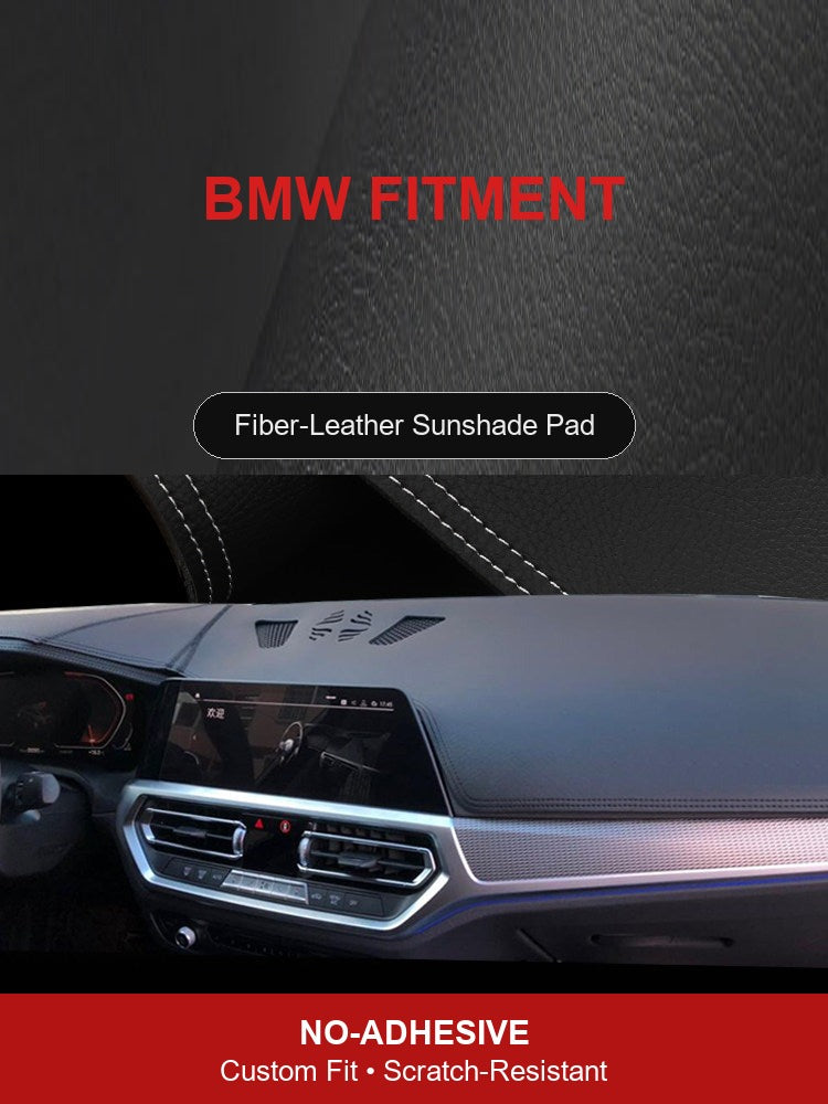 BMW dashboard cover custom-fit around air vents and center screen