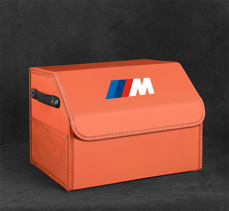 Vitality orange leather BMW M trunk storage box - small size, standard configuration