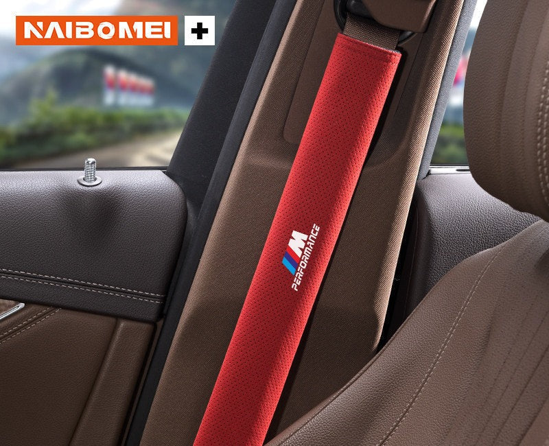 BMW M Performance seat belt shoulder pad, flame red, single, 33cm