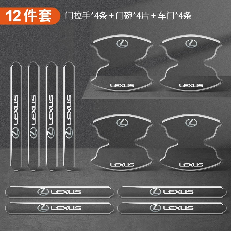Car door handle stickers, door bowl protectors, anti-scratch scratch protectors, transparent paint protective films, decorative supplies