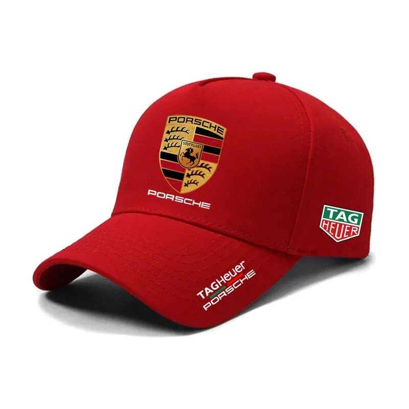Porsche logo baseball cap custom team enthusiast F1 racing cap outdoor men's and women's sunshade peaked hat