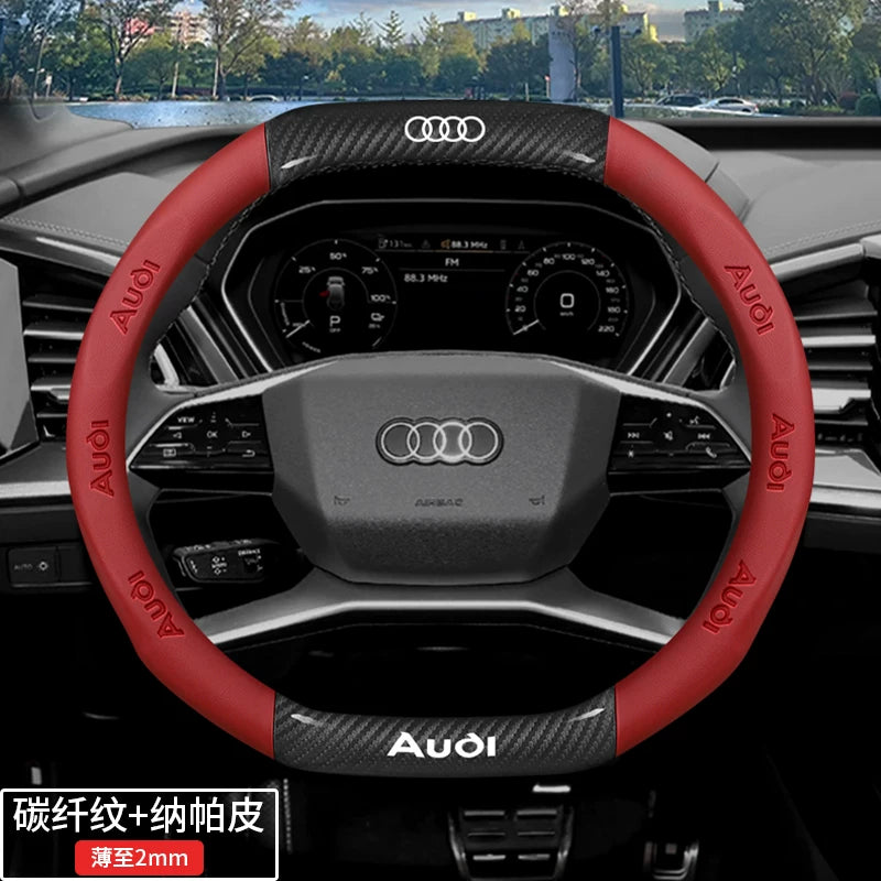 Audi steering wheel covers for A4L, A6L, A3, Q2L, Q3, Q5L, Q7, A5L, and A7 are dedicated ultra-thin car handlebars