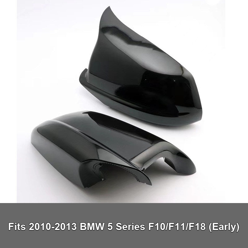 BMW carbon fiber horn mirror cover - fits 2010-2013 BMW 5 Series F10/F11/F18 early