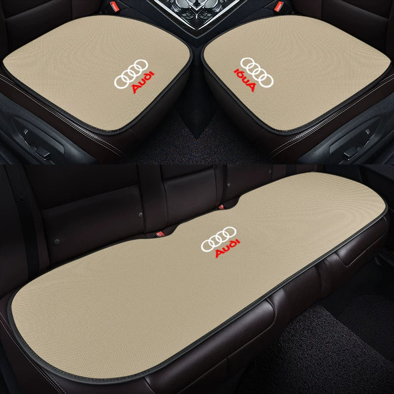 Audi breathable linen front and rear 3-piece set in Warm Beige