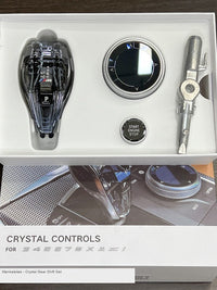 Set de pomo de cambio y rueda multimedia de cristal BMW - Chasis F/G