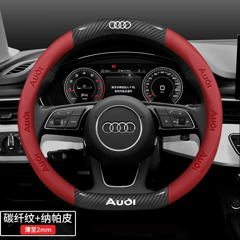Audi steering wheel covers for A4L, A6L, A3, Q2L, Q3, Q5L, Q7, A5L, and A7 are dedicated ultra-thin car handlebars