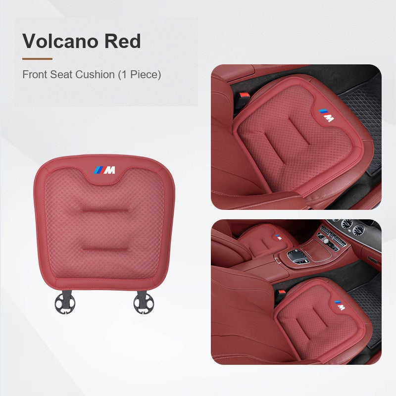 BMW ice silk seat cushion, Volcano Red, Front Seat Cushion (1 Piece)