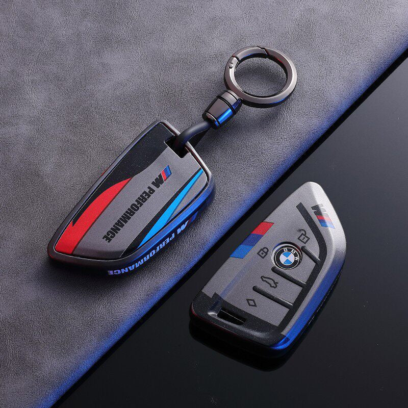 BMW M Performance key fob case with keyring keychain