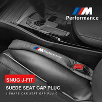 BMW Suede J-formet sædespalteudfylder - Konsolspalteudfylder