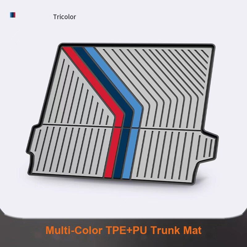BMW trunk mat Tricolor M Sport stripe color option