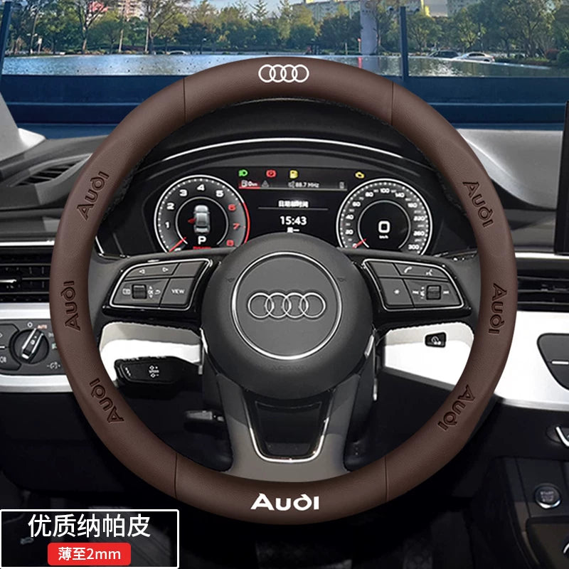 Audi steering wheel covers for A4L, A6L, A3, Q2L, Q3, Q5L, Q7, A5L, and A7 are dedicated ultra-thin car handlebars