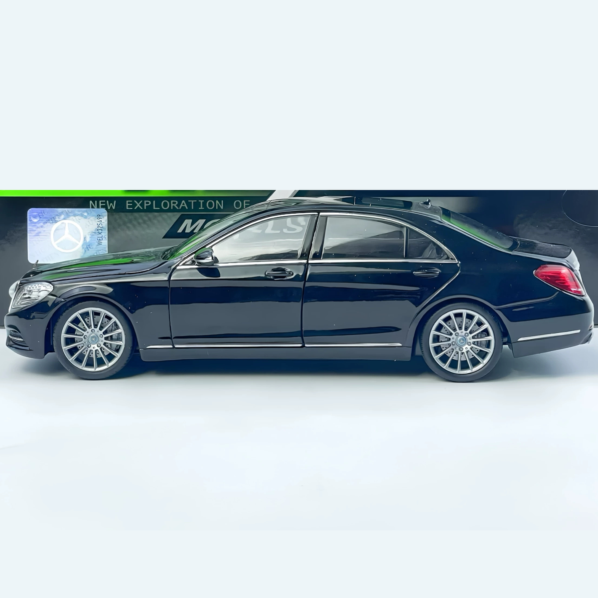 Пользовательский номерной знак 1:24 Mercedes-Benz S-Class Симуляционная модель автомобиля из сплава