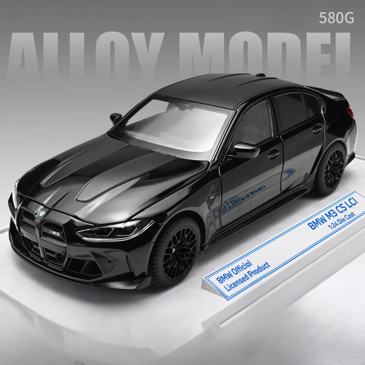 نموذج سيارة رياضية سبيكة دييكاست BMW M3 بمقياس 1:24 - إصدار لوحة أرقام مخصصة