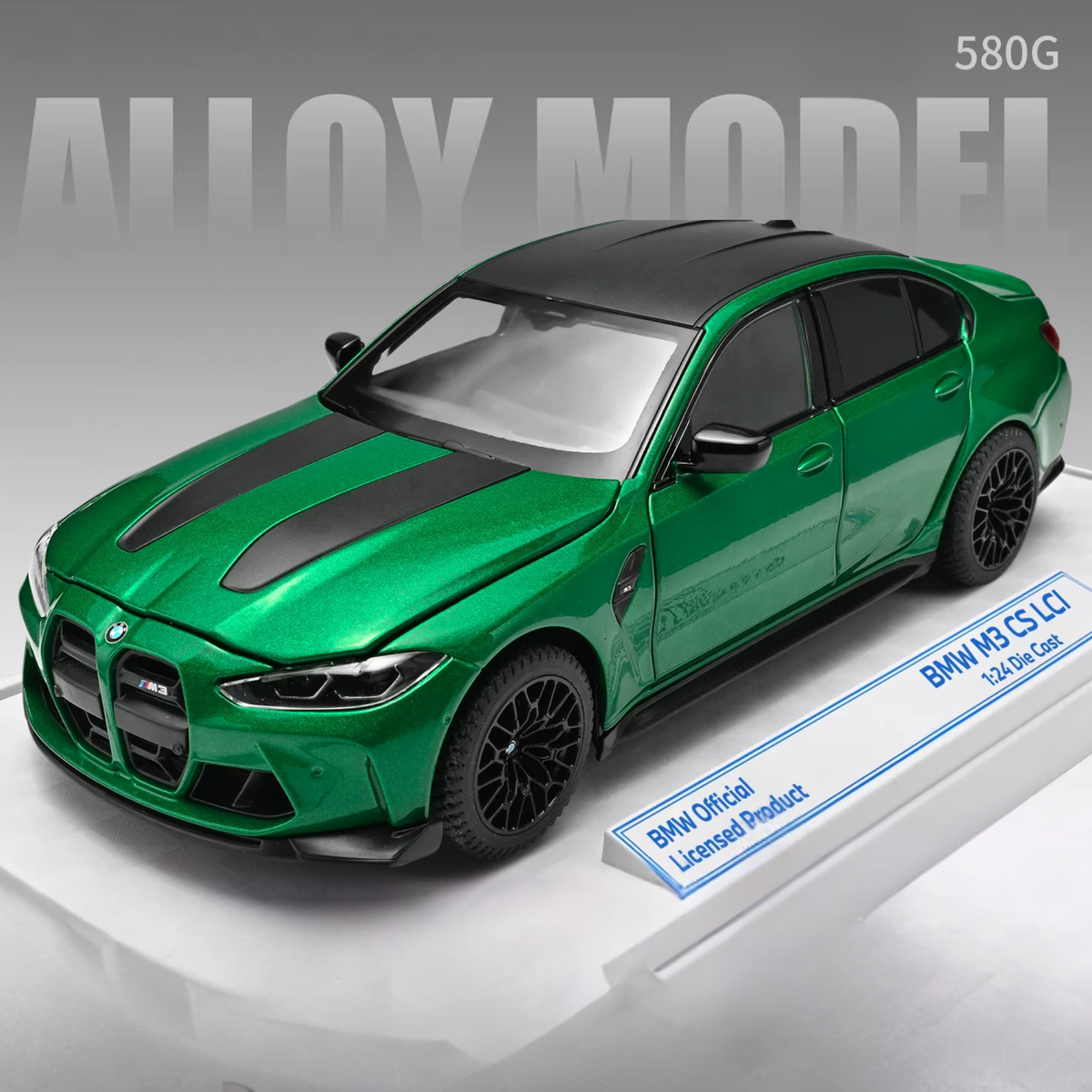 نموذج سيارة رياضية سبيكة دييكاست BMW M3 بمقياس 1:24 - إصدار لوحة أرقام مخصصة