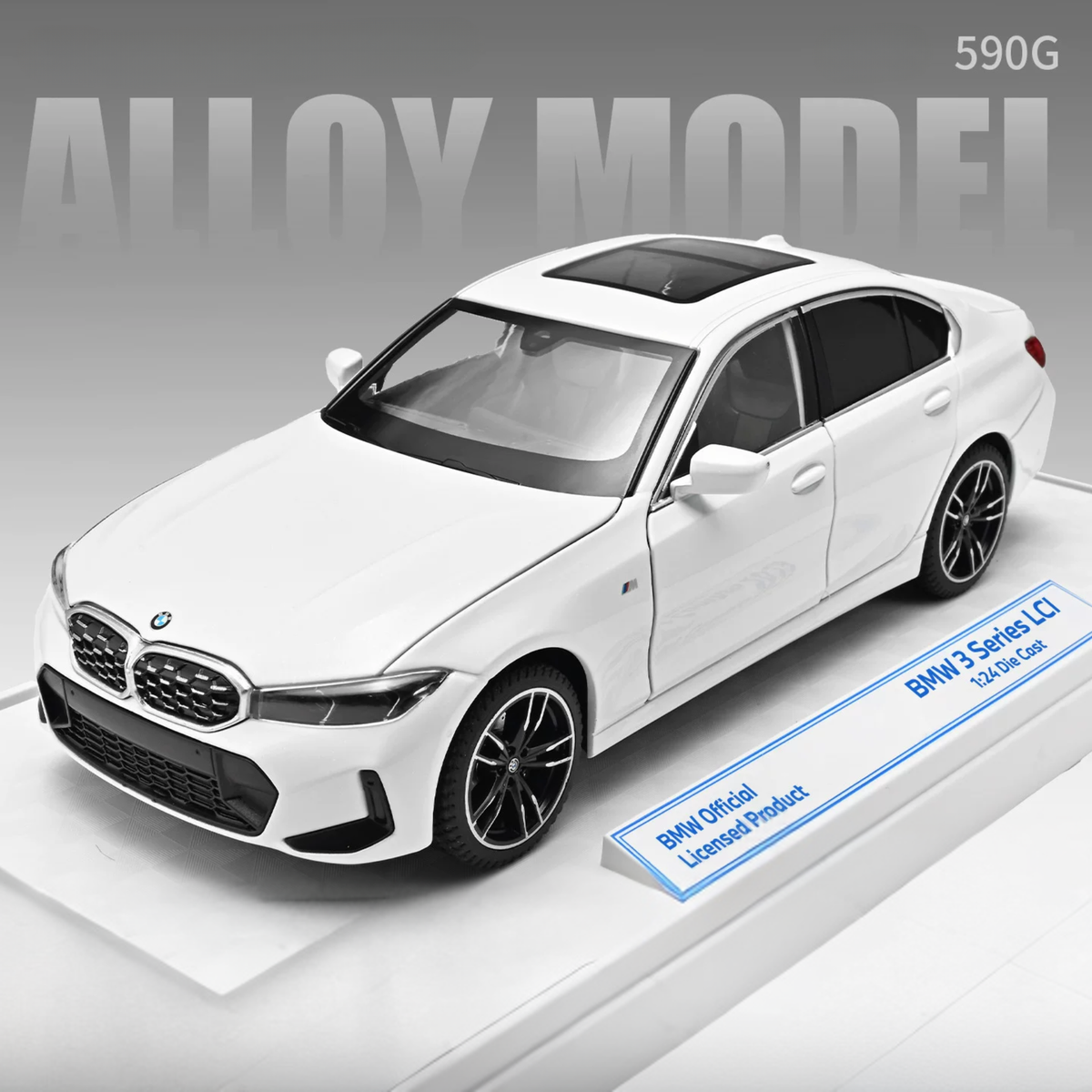 نموذج دييكاست سبيكة BMW الفئة 3 325Li (G20) بمقياس 1:24 - إصدار لوحة أرقام مخصصة