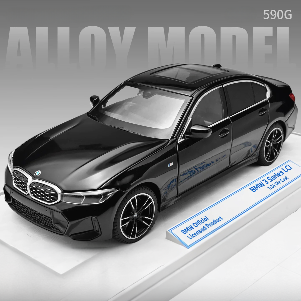 نموذج دييكاست سبيكة BMW الفئة 3 325Li (G20) بمقياس 1:24 - إصدار لوحة أرقام مخصصة