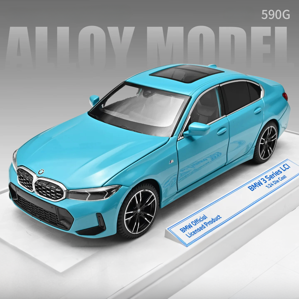 نموذج دييكاست سبيكة BMW الفئة 3 325Li (G20) بمقياس 1:24 - إصدار لوحة أرقام مخصصة