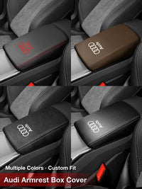 Audi Grand Touring Armrest Box Cover – Tailored Fit in Five Signature Finishes