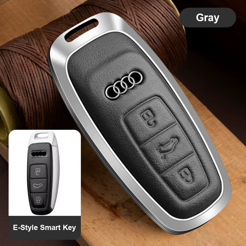 Audi Executive cowhide key case in Gray – case only