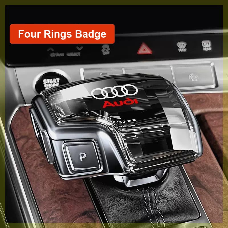 Crystal gear knob, Four Rings badge edition