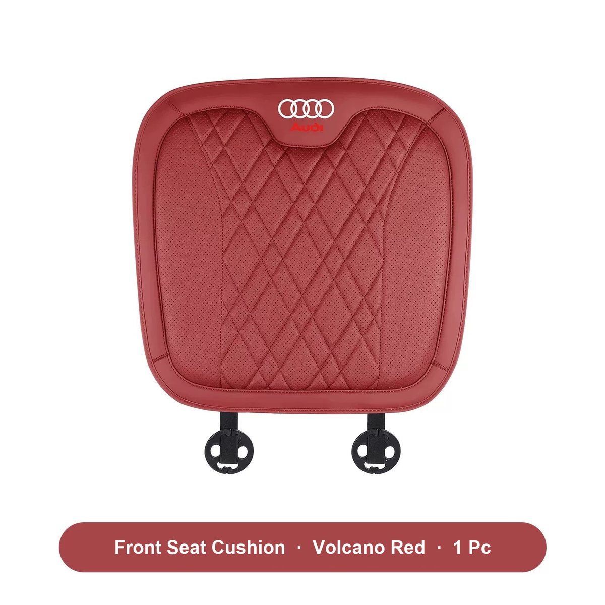 Audi front seat cushion in Volcano Red