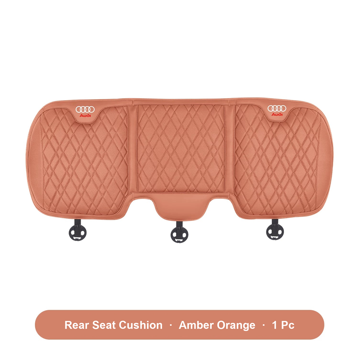 Audi rear bench seat cushion in Amber Orange