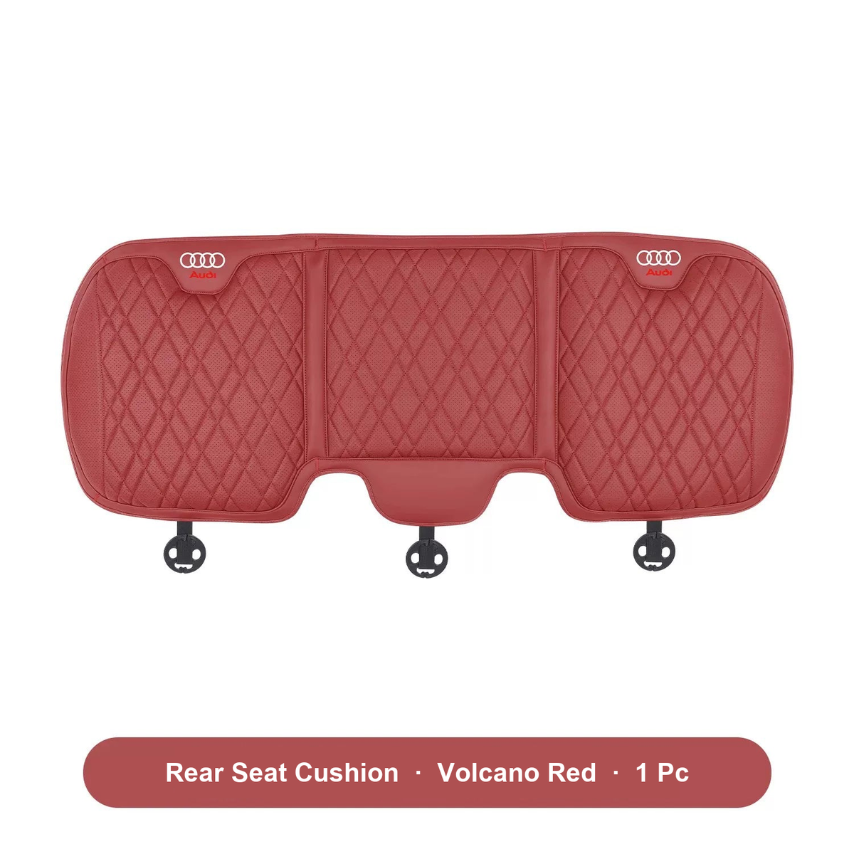 Audi rear bench seat cushion in Volcano Red