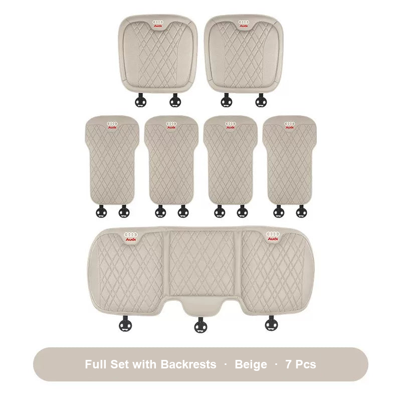 Audi full 7-piece cushion set with backrests in Beige