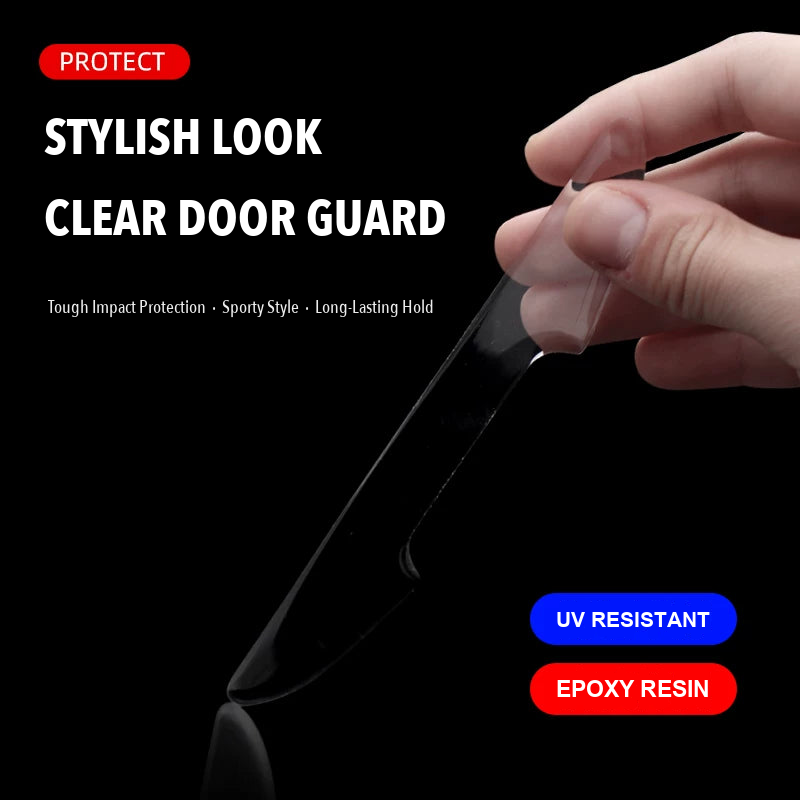 Clear epoxy door edge guard strip – UV resistant anti-scratch protection