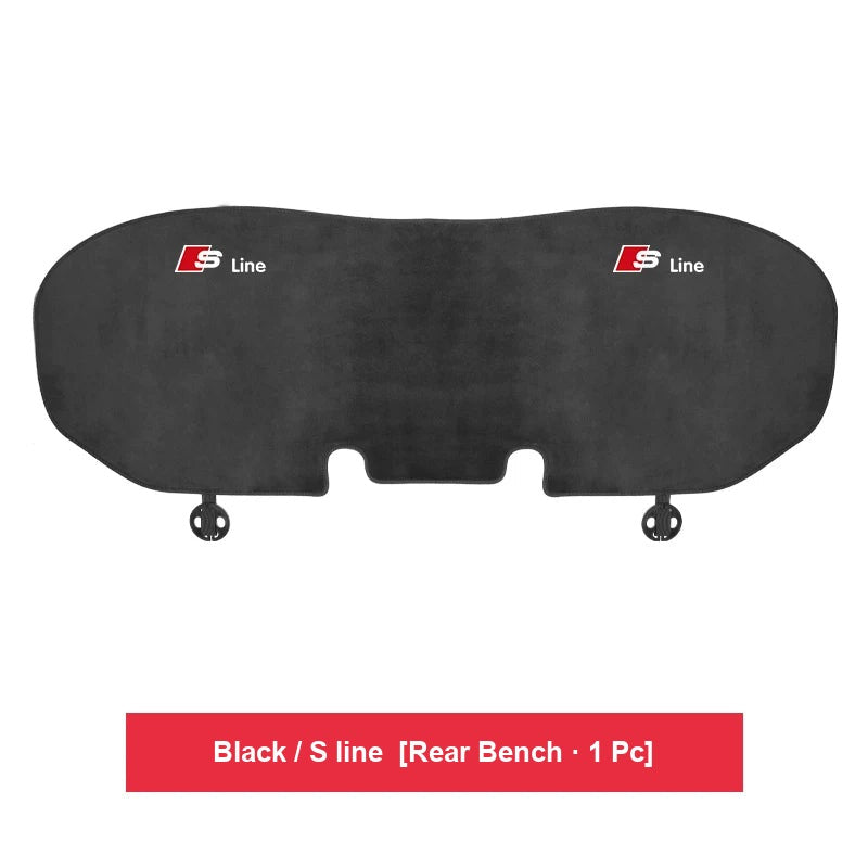 Audi flannel seat cushion – Black / S line – Rear Bench · 1 Pc