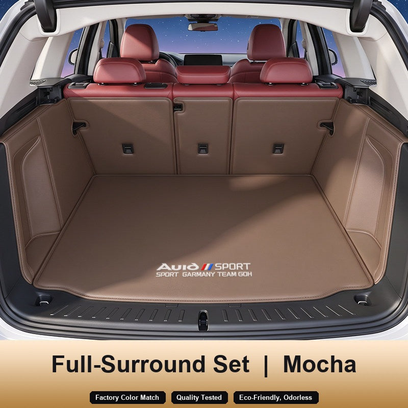 Audi trunk mat – Full-Surround Set, Mocha