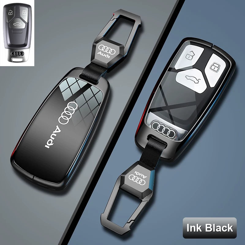 Ink Black mirror zinc alloy Audi Type A key case