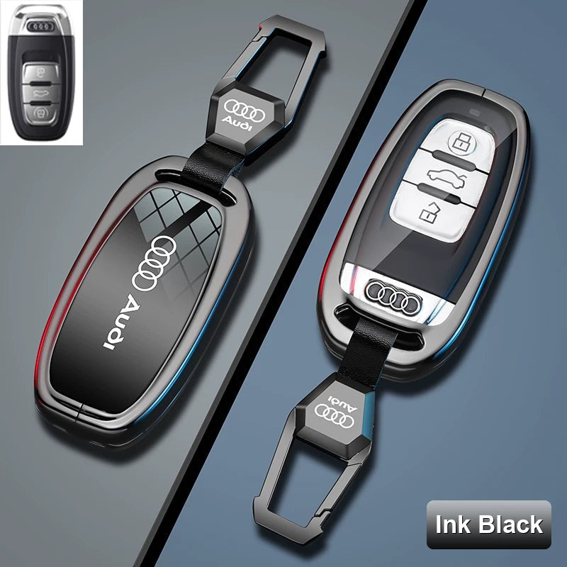 Ink Black mirror zinc alloy Audi Type B key case