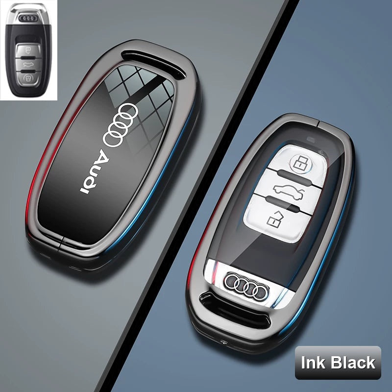 Ink Black mirror zinc alloy Audi Type B key case